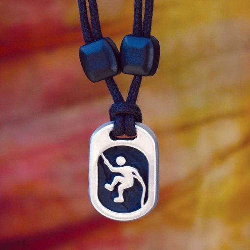 climber with rope pendant