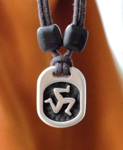 Metal Ice triskelion pendant